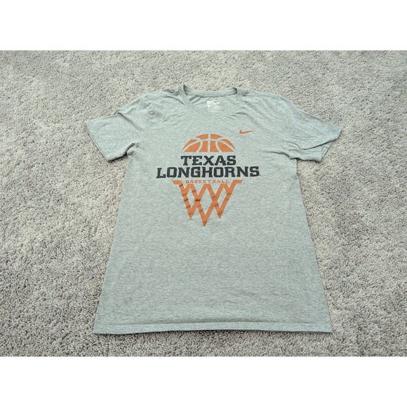 Texas Longhorns T Shirt Mens Small NCAA The Nike Tee‎ Athletic Cut Basketball - Picture 1 of 6